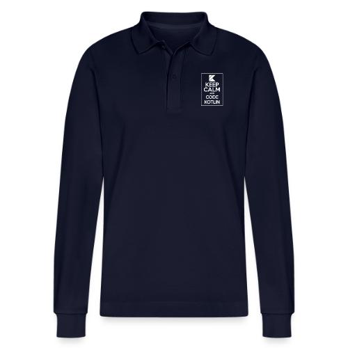 Keep Calm And Code Kotlin - Stanley/Stella Organic Unisex Long-Sleeved Polo Shirt Prepster