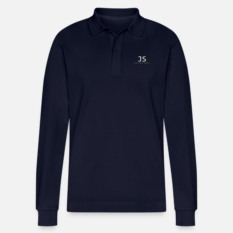 JavaScript is awesome - Polo à manches longues bio PREPSTER Stanley/Stella Unisexe - bleu marine