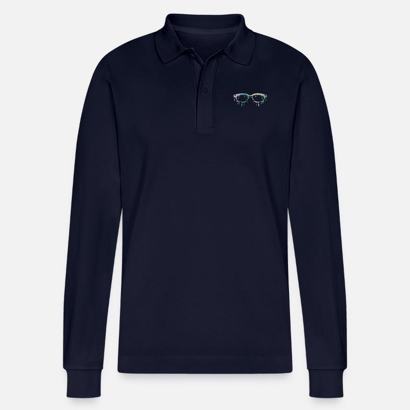 Coole Brille - Stanley/Stella Unisex Bio-Langarm-Poloshirt Prepster - Navy