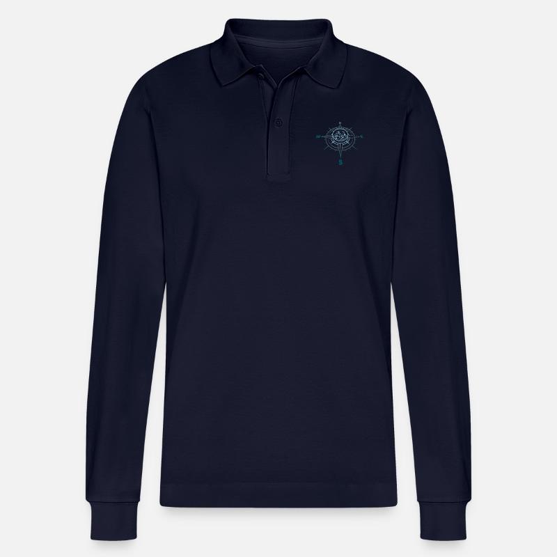 Kompass - Stanley/Stella Unisex Bio-Langarm-Poloshirt Prepster - Navy