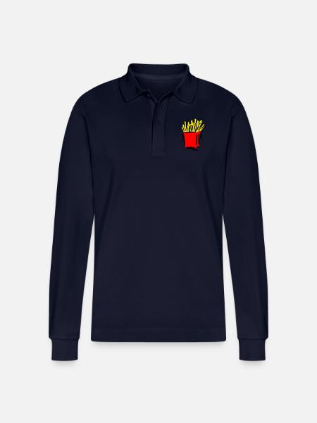 Pommes - Stanley/Stella Unisex Bio-Langarm-Poloshirt Prepster - Navy