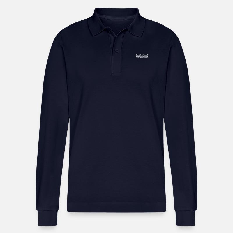 Burger - Stanley/Stella Unisex Bio-Langarm-Poloshirt Prepster - Navy