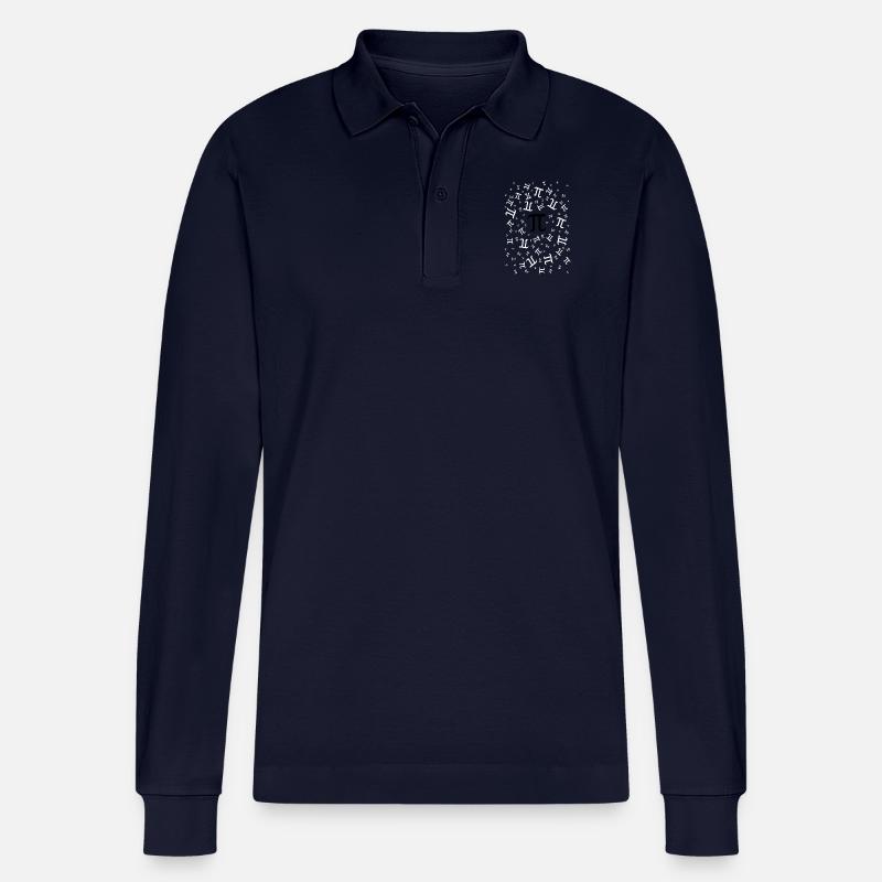 Pi. - Stanley/Stella Unisex Bio-Langarm-Poloshirt Prepster - Navy