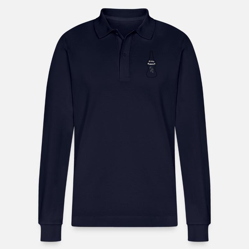 Zohan - Fizzy Bubblech / Bubbele - Stanley/Stella Unisex Bio-Langarm-Poloshirt Prepster - Navy