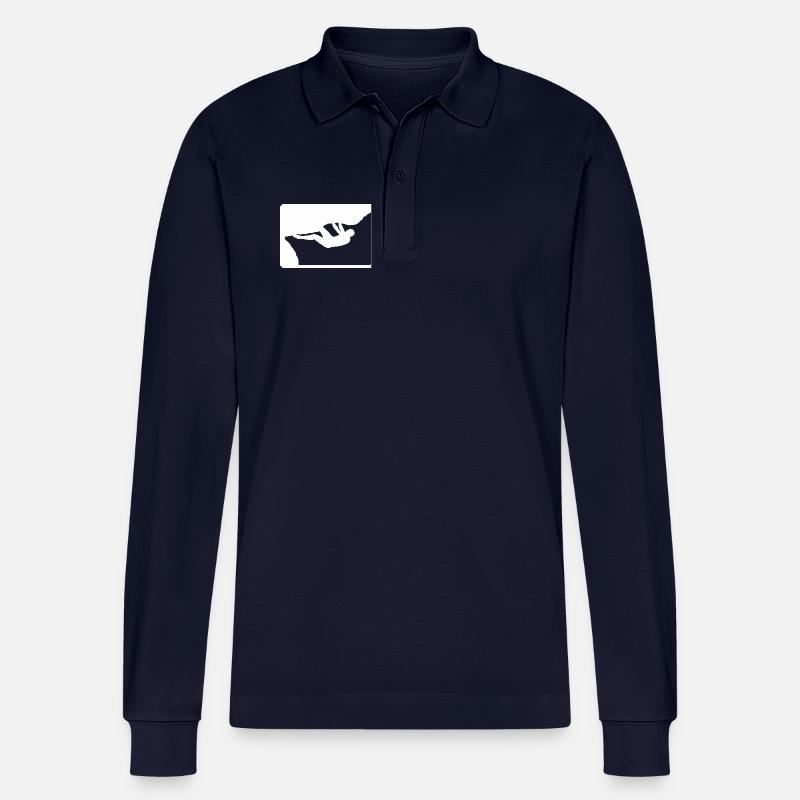 Outdoor Boulderer - Stanley/Stella Unisex Bio-Langarm-Poloshirt Prepster - Navy