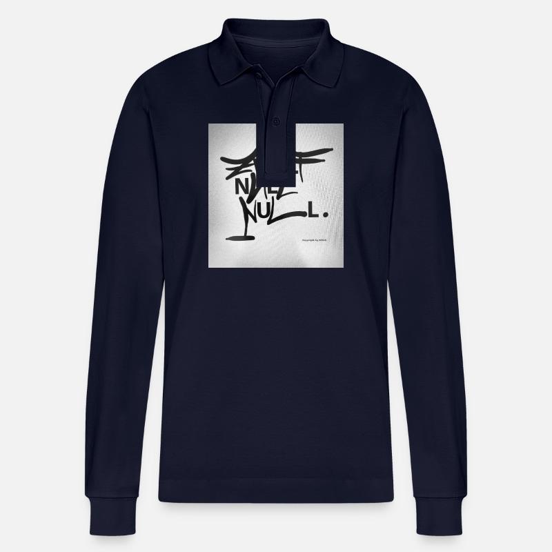 ZWÖLF_Null_Null - Stanley/Stella Organic Unisex Long-Sleeved Polo Shirt Prepster - navy