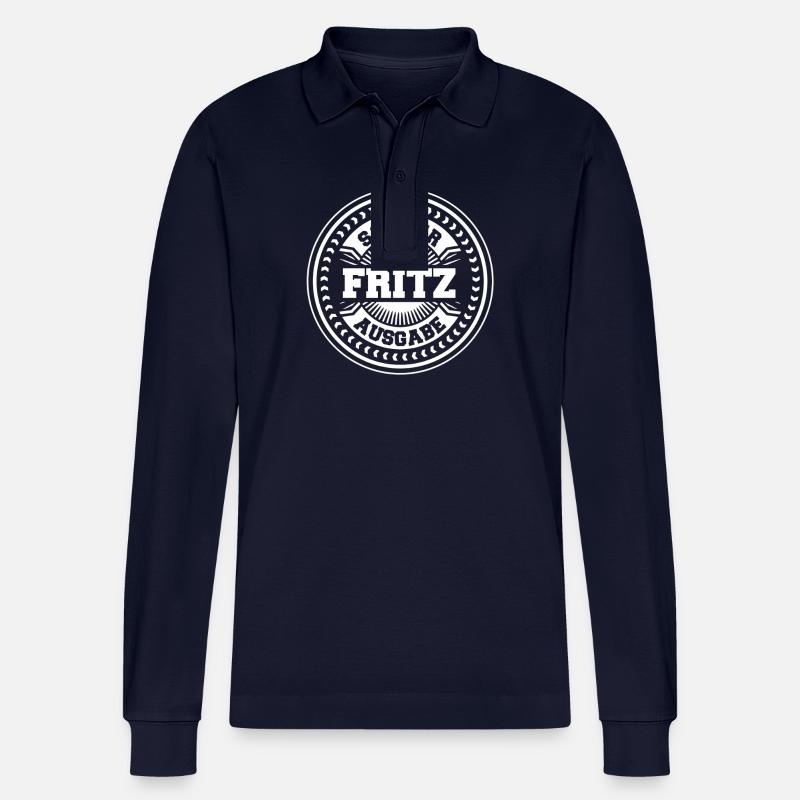 Fritz - Stanley/Stella Unisex Bio-Langarm-Poloshirt Prepster - Navy