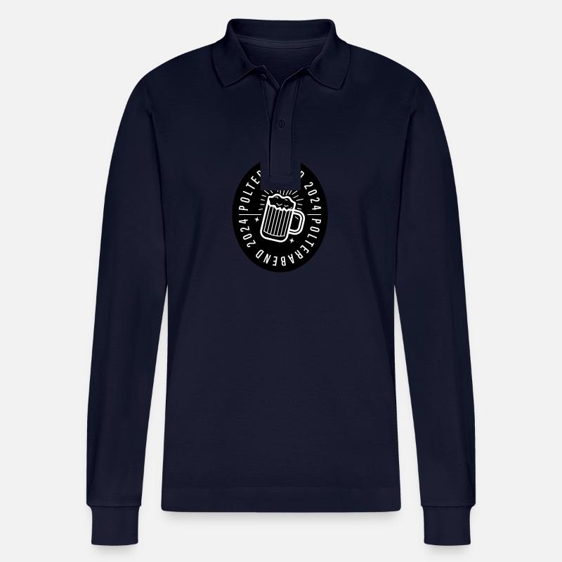 Polterabend 2024 - Stanley/Stella Unisex Bio-Langarm-Poloshirt Prepster - Navy
