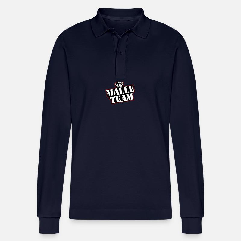 Malle Team - Stanley/Stella Unisex Bio-Langarm-Poloshirt Prepster - Navy
