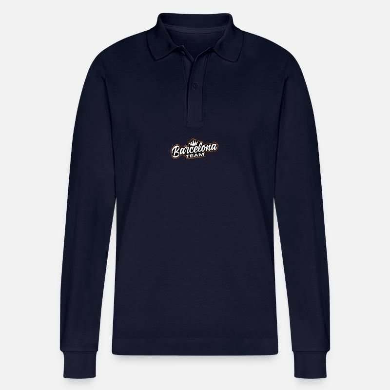 Barcelona Team - Stanley/Stella Unisex Bio-Langarm-Poloshirt Prepster - Navy