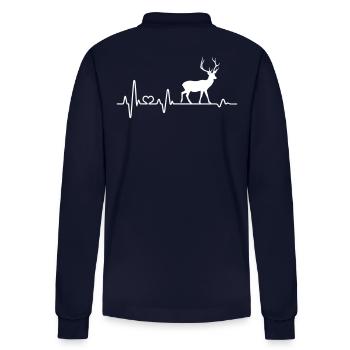 Battements de coeur Cerf Bois - Polo à manches longues bio PREPSTER Stanley/Stella Unisexe - bleu marine - Dos