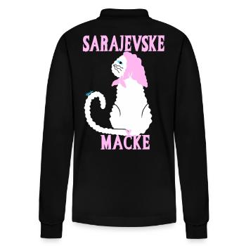 Chat pastel Sarajevo - Polo à manches longues bio PREPSTER Stanley/Stella Unisexe - noir - Dos - Anna (173cm)