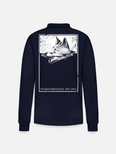 Transformation, not end. - Stanley/Stella Unisex Bio-Langarm-Poloshirt Prepster - Navy