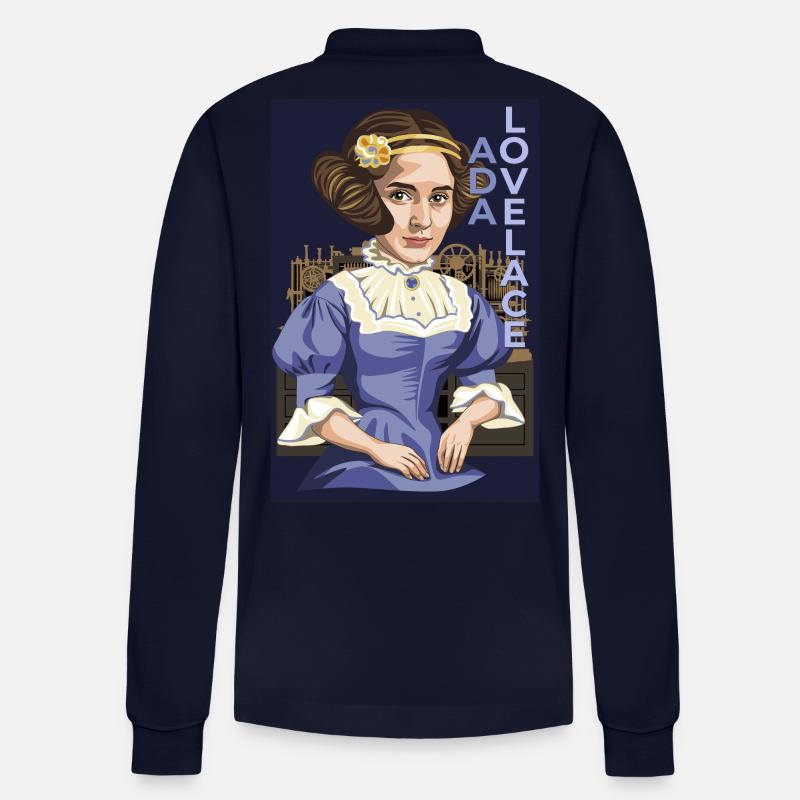 Ada Lovelace - Stanley/Stella Unisex Bio-Langarm-Poloshirt Prepster - Navy