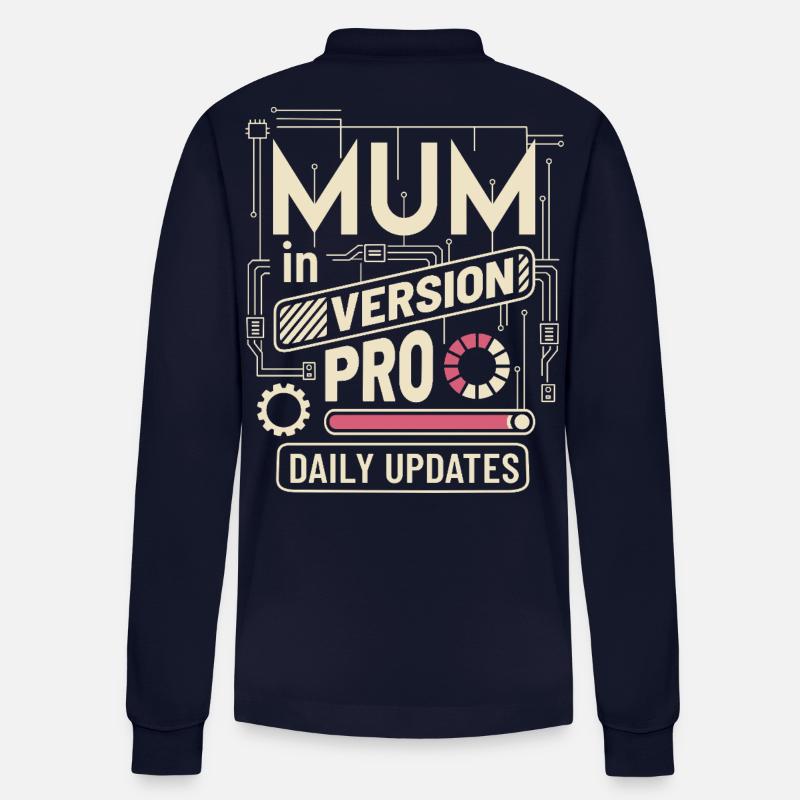Mama VERSION PRO - Stanley/Stella Unisex Bio-Langarm-Poloshirt Prepster - Navy
