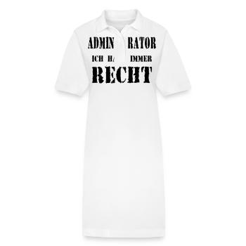 administrateur - Robe polo bio PAIGER Stanley/Stella Femme - blanc - Devant