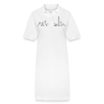 Skyline Berlin - Stanley/Stella Frauen Bio-Polokleid PAIGER - Weiß - Vorne