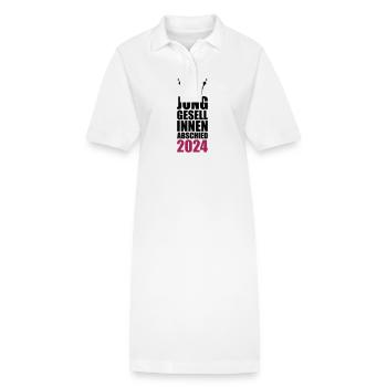 Junggesellinnenabschied 2024 - Stanley/Stella Frauen Bio-Polokleid PAIGER - Weiß - Vorne