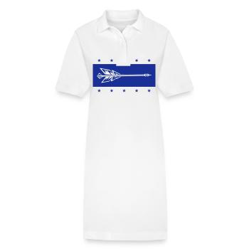 Fléchettes, sport de fléchettes - Robe polo bio PAIGER Stanley/Stella Femme - blanc - Devant