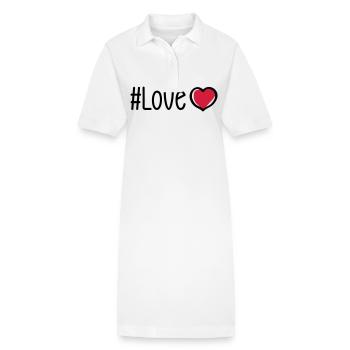 Liebe Herz - Stanley/Stella Frauen Bio-Polokleid PAIGER - Weiß - Vorne