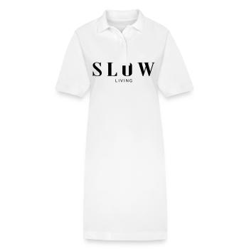 Slow living - Stanley/Stella PAIGER Organic Women’s Polo Dress - white - Front