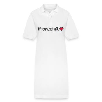 Freundschaft Herz - Stanley/Stella Frauen Bio-Polokleid PAIGER - Weiß - Vorne