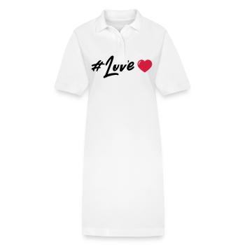 Liebe Herz - Stanley/Stella Frauen Bio-Polokleid PAIGER - Weiß - Vorne