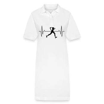 Running Marathon Frau Puls Frequenz - Stanley/Stella Frauen Bio-Polokleid PAIGER - Weiß - Vorne