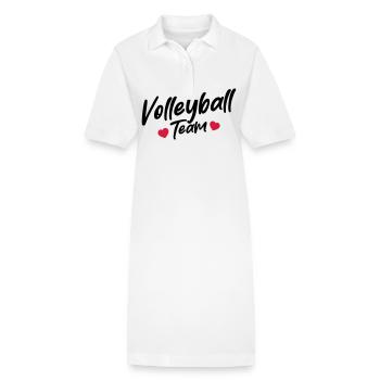 Volleyball Team - Stanley/Stella Frauen Bio-Polokleid PAIGER - Weiß - Vorne