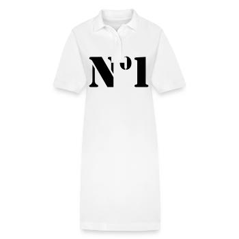 Point 1 - Robe polo bio PAIGER Stanley/Stella Femme - blanc - Devant