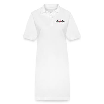 Fleisch - Stanley/Stella Frauen Bio-Polokleid PAIGER - Weiß - Vorne