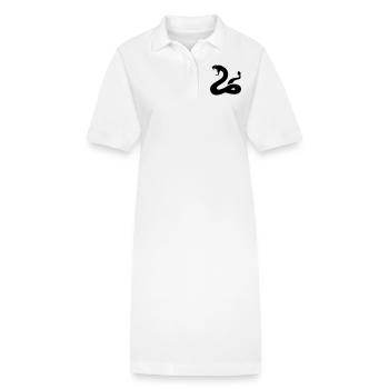Schlange - Stanley/Stella Frauen Bio-Polokleid PAIGER - Weiß - Vorne