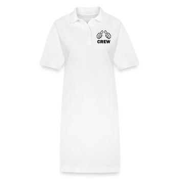 crew - Stanley/Stella Frauen Bio-Polokleid PAIGER - Weiß - Vorne