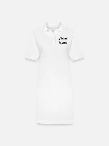 Ich liebe den Paté - Stanley/Stella Frauen Bio-Polokleid PAIGER - Weiß