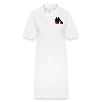 high_heels - Robe polo bio PAIGER Stanley/Stella Femme - blanc - Devant