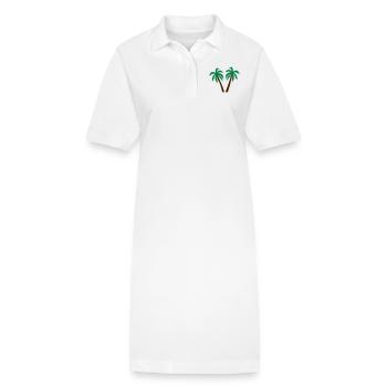 Palmen - Stanley/Stella Frauen Bio-Polokleid PAIGER - Weiß - Vorne
