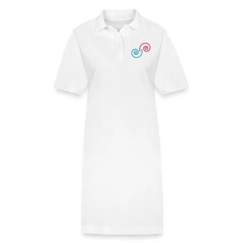 spiralen_2c - Stanley/Stella Frauen Bio-Polokleid PAIGER - Weiß - Vorne