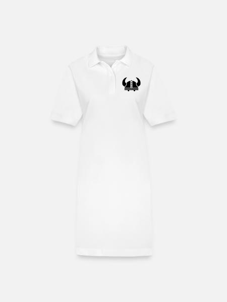 Wikinger Helm - Stanley/Stella Frauen Bio-Polokleid PAIGER - Weiß
