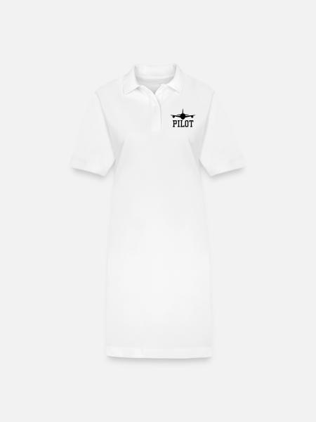 pilot - Stanley/Stella Frauen Bio-Polokleid PAIGER - Weiß