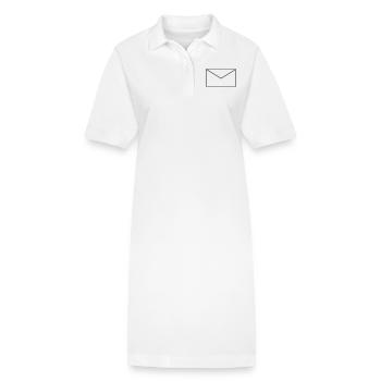 Vecteur de lettre enveloppe - Robe polo bio PAIGER Stanley/Stella Femme - blanc - Devant