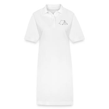 tente - Robe polo bio PAIGER Stanley/Stella Femme - blanc - Devant