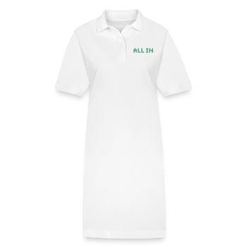 ALL IN - Tout ou rien - Robe polo bio PAIGER Stanley/Stella Femme - blanc - Devant