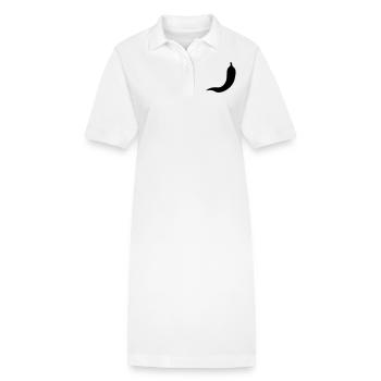 Chilli vector outline - Stanley/Stella PAIGER Organic Women’s Polo Dress - white - Front