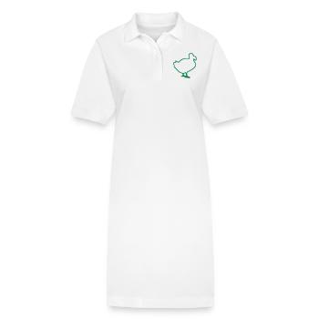 Vogel Dodo - Stanley/Stella Frauen Bio-Polokleid PAIGER - Weiß - Vorne