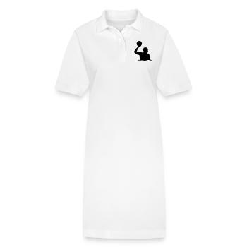 Ballon de water-polo - Robe polo bio PAIGER Stanley/Stella Femme - blanc - Devant