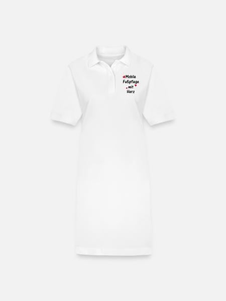 Mobile Fußpflege mit Herz - Stanley/Stella Frauen Bio-Polokleid PAIGER - Weiß