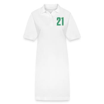 21 - Stanley/Stella PAIGER Organic Women’s Polo Dress - white - Front