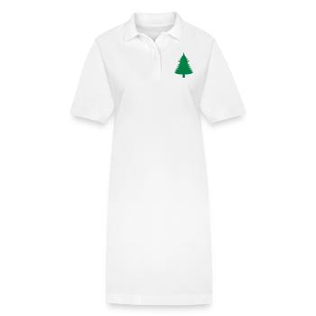 Fichte, Tanne, Wald1 - Stanley/Stella Frauen Bio-Polokleid PAIGER - Weiß - Vorne