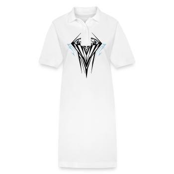 Diamant Bijou Pierre Précieuse - Robe polo bio PAIGER Stanley/Stella Femme - blanc - Devant