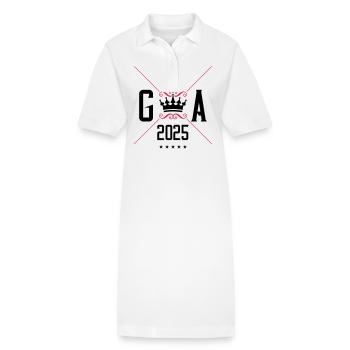 Jga 2025 Junggesellen Abschied Motto - Stanley/Stella Frauen Bio-Polokleid PAIGER - Weiß - Vorne